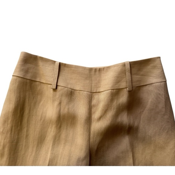 Vintage ANNE KLEIN linen pants high rise wide leg ankle trouser women’s 4 - Picture 4 of 9